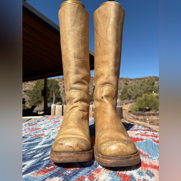 Frye 60s-70s Campus Vintage Black Label Boots - Picture 3 of 16